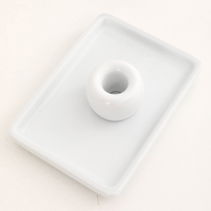 Bandejas rectangulares blancas <span class=keywords><strong>de</strong></span> porcelana a granel baratas, mini jabonera para <span class=keywords><strong>bañera</strong></span> <span class=keywords><strong>de</strong></span> hotel, maceta pequeña, llave, <span class=keywords><strong>bandeja</strong></span> <span class=keywords><strong>de</strong></span> soporte <span class=keywords><strong>de</strong></span> cerámica - Product Image 2