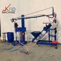 Machine de pulvérisation GRC à roues à alimentation automatique économique pour la fabrication de sculptures décoratives en ciment et GFRC en atelier