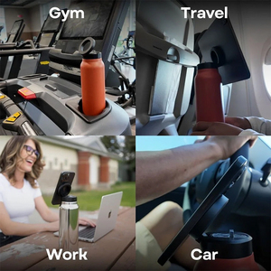 Phòng tập thể dục chai nước với từ người giữ điện thoại thép không gỉ cách điện MagSafe chai nước với từ điện thoại di động đứng - Product Image 6