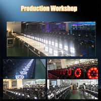 Luz LED Par de 200W, Blanco Cálido, CCT Ajustable 3200K-6500K, CRI90, Aluminio, DMX512, IP20, Ángulo de Haz de 15°, Luz de Escenario de Alta Velocidad