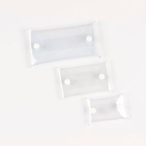 กระเป๋าใส่กุญแจแบบใสทรงสี่เหลี่ยม PVC รุ่นใหม่ปี 2025 สำหรับทุกเพศ พร้อมสายคล้องและห่วงคล้องกุญแจอเนกประสงค์ ทนทาน เป็นมิตรกับสิ่งแวดล้อม ใช้ใส่เหรียญได้ - Product Image 5