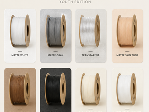 Filamento para Impresora 3D Yiqiu3D Matte PLA Edición Juvenil 1.75mm, Tono Piel, Blanco Cerámico, Acabado Premium para Bambu Lab Creality - Product Image 5