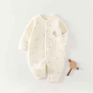 Tutina Intera in Cotone Sottile Senza Cuciture per Neonati, Unisex - Product Image 3