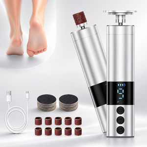 Removedor de Callos Eléctrico 2 en 1, Lima para Uñas con Velocidad Ajustable, Pulidor de Uñas y Callos, Lima para Pies Recargable de 1200 mAh - Product Image 1