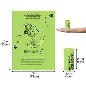 Fournitures pour animaux de compagnie Sacs poubelles parfumés pour chien 2024 <span class=keywords><strong>Sac</strong></span> de merde personnalisé Biodégradable Compostable Chien Sacs de déchets pour animaux de compagnie - Product Image 1
