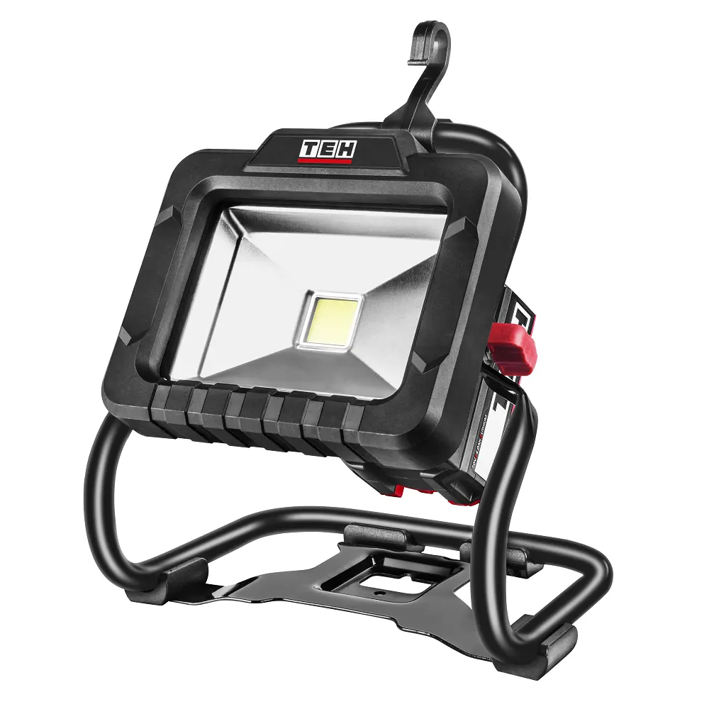 TEH Extended Run Time and Brightness 20V 1800 Lumen Portable Rechargeable Cordless LED Work Light