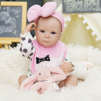 Poupées Bébé Reborn Réalistes en Silicone et Vinyle de 24 Pouces, Personnalisées, en Stock, avec Peau Peinte en 3D, pour Tout-Petits, en Coton, Effet Naturel
