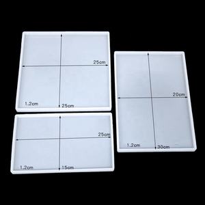 Grande Rettangolo Piazza Vassoio Del <span class=keywords><strong>Silicone</strong></span> Della Muffa Della Resina Coaster Muffa - Product Image 2