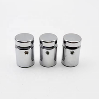 Aluminium Alloy Wall Standoff Mounts 16*19 Glass Holder with Chromed Plated Advertising Clip for Sign Displays Fasteners Product