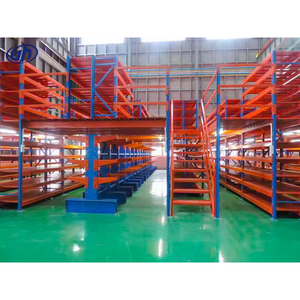 Système de rayonnage de mezzanine modulaire en acier sans boulons à plusieurs niveaux, robuste, pour le rangement dans le garage, résistant à la corrosion - Product Image 5