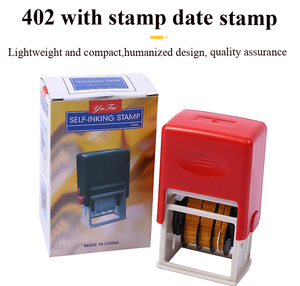 402 Plastic Automatic Ink <strong>Return</strong> <strong>Stamp</strong> for Office Digital Adjustable Accounting Financial Wheel Tipping Bucket Ink Pad Wholesale - Product Image 5