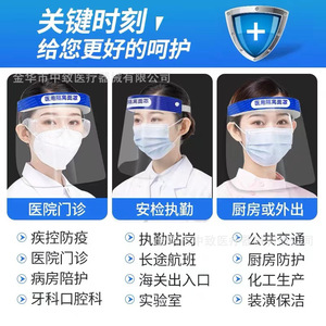 Protector Facial Transparente Antivaho de Material PET, Protección Contra Salpicaduras, Uso Médico Tipo A - Product Image 5