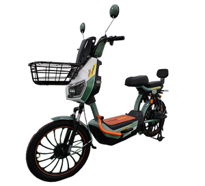 Bicicleta Eléctrica Urbana Roja de 16 Pulgadas con Motor Trasero sin Escobillas, Cuadro de Acero, Canasta Delantera y Freno de Tambor - Product Image 5