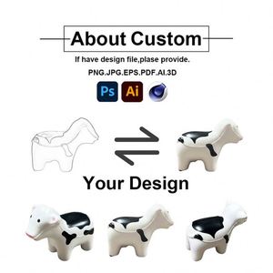 2026 Wholesale Personalized Cow Shape PU Foam Stress <b>Ball</b> Custom Logo Promotional Toy for 5 to 7 Years - Product Image 3