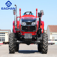 EACHAN Prix d'usine Mini tracteurs à roues 80 HP 4Wd Machines agricoles Tracteurs Tracteur à roues multifonctionnel avec charrue