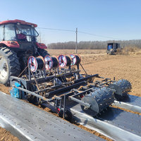Machine à faire des buttes robuste et personnalisée en usine, avec fonction de paillage par film, d'irrigation goutte à goutte et de perçage