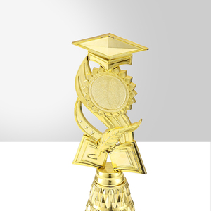 Jinzun गोल्डन प्लास्टिक ट्रॉफी फैक्टरी आपूर्ति डॉक्टर और विद्वान पुरस्कार स्मारिका इलेक्ट्रोप्लेटेड ट्रॉफी कप स्टॉक में - Product Image 3