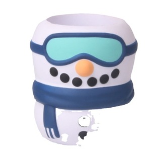 Pu Snowman Cup Sleeve Fidget Toy For Kids 2 To 4 Years Unisex High <b>Rebound</b> Stress Reliever - Product Image 1