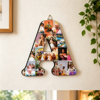 Lettres murales vierges modernes et écologiques pour sublimation, en MDF, tableau blanc personnalisable, ornement suspendu pour la maison et le bureau