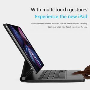 เคสคีย์บอร์ดบลูทูธ JUNCHI ปี 2026 พร้อมไฟแบ็คไลท์ ทัชแพด แม่เหล็กดูดติด ป้องกันสองชั้น สำหรับ <span class=keywords><strong>iPad</strong></span> ดีไซน์ขาตั้งลอย - Product Image 5