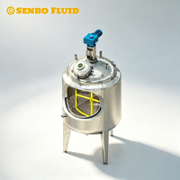 Cuve de mélange et de brassage automatique à double enveloppe chauffée pour produits chimiques liquides et alimentaires