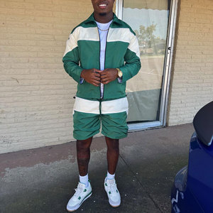 Conjunto Deportivo Maz4800 <span class=keywords><strong>BOOM</strong></span> LINK, Pantalones Cortos Deportivos, Traje de Nailon y Poliéster, Chaqueta Cortavientos, Conjunto de Pantalones Cortos y Chaqueta - Product Image 1