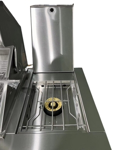 Luxury Garden Outdoor Kitchen Furniture Frame Stainless Steel Natural Gas Korean <strong>BBQ</strong> Grill Table Gas Food Truck Barbecue Grills - Product Image 6