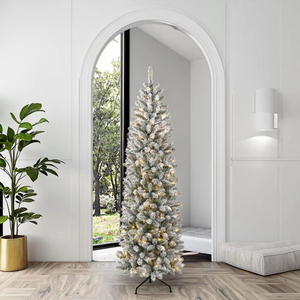 SHUANGYUAN Árbol de Navidad Artificial Blanco para Interiores, Gigante, con Luces LED, Material de PVC, Árbol de Navidad de Yiwu, Albero Di Natale - Product Image 1