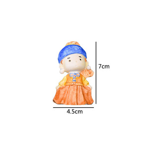 Mini poupée en plâtre personnalisée peinte à la main bricolage aimant de réfrigérateur coloriage enfants jouet <span class=keywords><strong>graffiti</strong></span> peint en blanc - Product Image 6