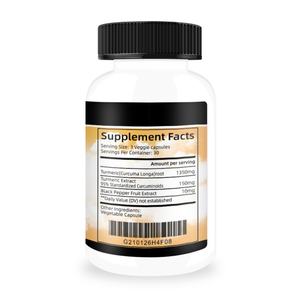 Suplemento Premium de Cúrcuma con Extracto Herbal de Cúrcuma, Apoyo para la Salud de las Articulaciones, Cápsulas de Cúrcuma - Product Image 5