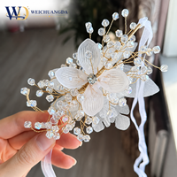 Korsase Pergelangan Tangan Sutra Mewah Pengantin Pengiring Pengantin Bunga Pernikahan Gelang Elegan Dekorasi Pesta Pernikahan Gelang Bunga Kustom Saudari