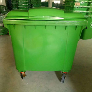 Contenedor de Basura de 1100L Rectangular con Ruedas para Uso en Exteriores, de Plástico, para Saneamiento - Product Image 3