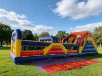 Château gonflable pour enfants, parcours d'obstacles gonflable, équipement en PVC, garantie 3 ans, usage commercial, prix d'usine, en promotion