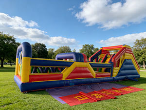 Château gonflable pour enfants à prix d'usine, équipement de parcours d'obstacles gonflable en promotion - Product Image 3