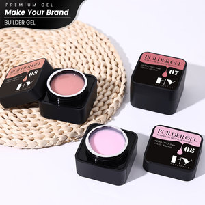 Hanyi Gel de Extensión de Uñas Autonivelante de Bajo Calor Sin HEMA ni TPO, 30ml, 12 Colores, Duración de <span class=keywords><strong>30</strong></span> Días, Gel de Construcción de Uñas OEM - Product Image 3