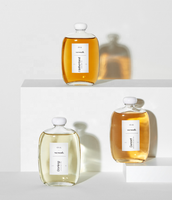 En stock 250ml 500ml carré plat brassage à froid café kombucha bière boissons bouteille en verre avec bouchon à vis blanc pour boisson jus
