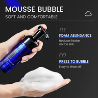 Lotion nettoyante intime pour hommes : Prévient les démangeaisons, les irritations et les mauvaises odeurs – Mousse équilibrante pH, soin antibactérien sans savon