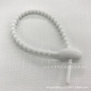 Soft Rubber Cable Ties 120mm Self-Locking For Data Network Earphone Charging Cables - Product Image 3