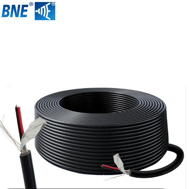 Wholesale Price 100M Roll XLR Microphone Black Mic Cable Pro Audio Cable Pure Copper 2 Core High-Shielded Wired Microphone Wire