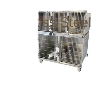 Gabbia per Animali Domestici in Acciaio Inox su Misura con Bottone per <span class=keywords><strong>Cani</strong></span>, Camera a Temperatura Costante ed Ecologica per <span class=keywords><strong>Razze</strong></span> Piccole - Product Image 1