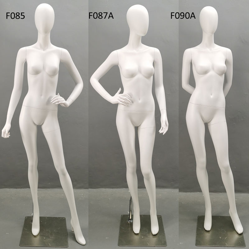 ディスプレイ用全身スタンディング女性マネキン白人女性20パス