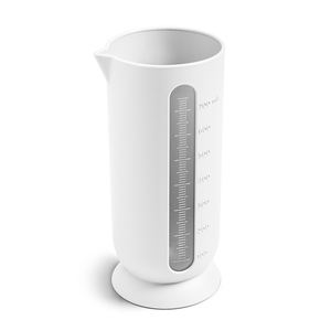 Outil de mesure de carafe graduée en polypropylène blanc opaque de 0.7 litres 10x9x19cm Fabriqué en Italie - Product Image 1
