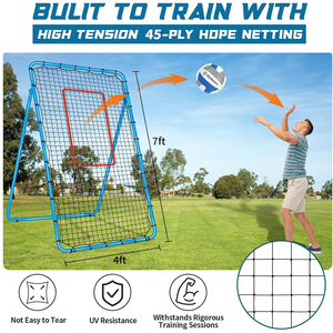 Red de Voleibol para Práctica en el Patio Trasero, Sistema de Red de Voleibol Portátil con Altura Ajustable, Red Deportiva Resistente para Interiores y Exteriores - Product Image 3