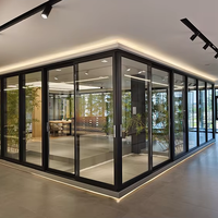 Porte coulissante en aluminium à rupture de pont thermique certifiée CSA, double vitrage, moderne, pour balcon extérieur ou patio
