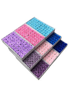 สบู่ดอกไม้กุหลาบขอบ2ชั้นกล่องของขวัญช่อดอกไม้จากโรงงาน - Product Image 3