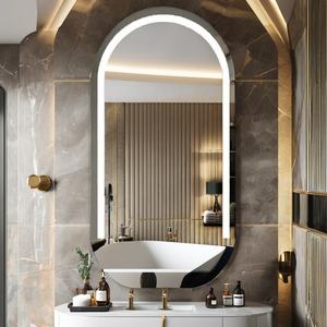 Espejo <span class=keywords><strong>de</strong></span> tocador LED multifuncional montado en la <span class=keywords><strong>pared</strong></span> <span class=keywords><strong>de</strong></span> alta definición personalizado espejo <span class=keywords><strong>de</strong></span> baño espejo inteligente para apartamentos <span class=keywords><strong>de</strong></span> hotel - Product Image 3