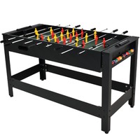 Table de jeu multifonctionnelle quatre-en-un pour la maison : baby-foot, billard, ping-pong, petite table de jeu pour enfants, acier, 126x68.5x20.9cm