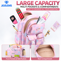 Sac à dos pour enfants grande capacité multi-compartiments, 2 en 1, détachable, imprimé galaxie, pour garçons et filles, vente en gros