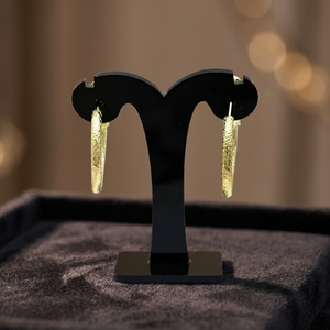 Venta al por mayor de pendientes de aro de oro de 14K 18K 24K, pendientes de aro de moda, pendientes clásicos, joyería de oro de latón Oro Joyeria. - Product Image 4