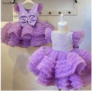 Abito da Principessa con Paillettes di Alta Qualità per Bambine dai 2 ai 10 Anni, <span class=keywords><strong>Elegante</strong></span> Vestito da Sera Rosso per Matrimoni, Abito da Ballo per Bambini, Outfit per Feste - Product Image 2